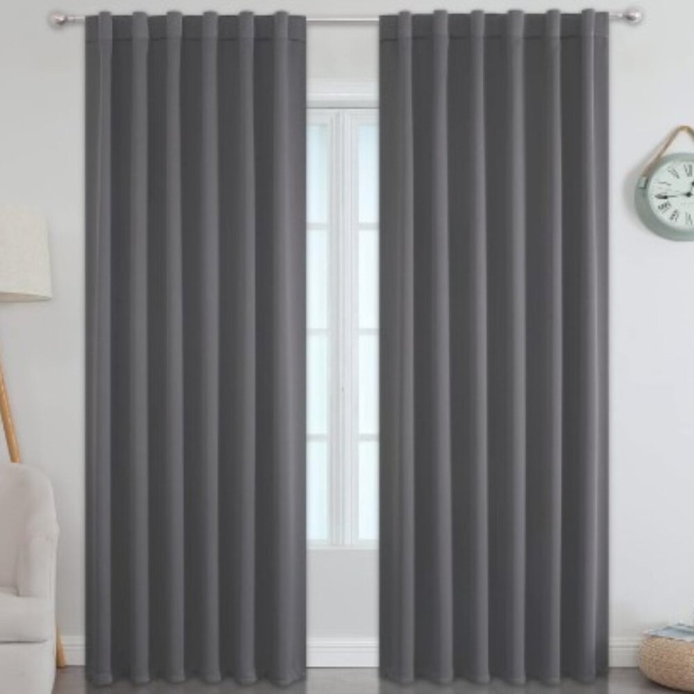 Estelar Textiler Dark Gray Blackout Thermal Curtains 52x84